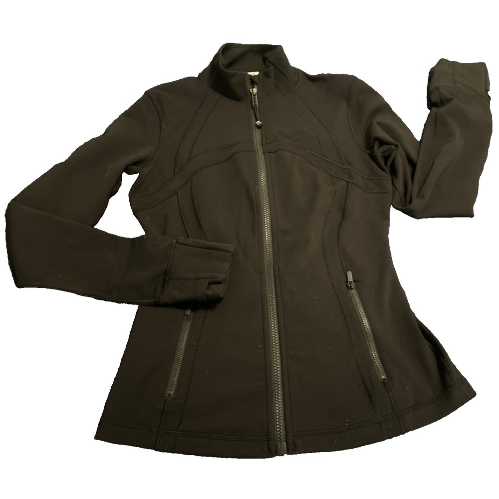 Lululemon Size 6 Define Jacket Luon Black Full Zip Yoga Activewear LW3GQ6S